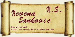 Nevena Sanković vizit kartica